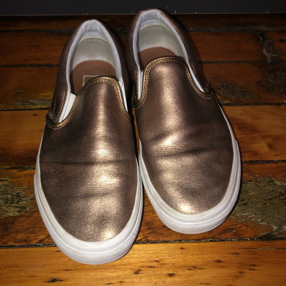Slip on Vans - rose gold